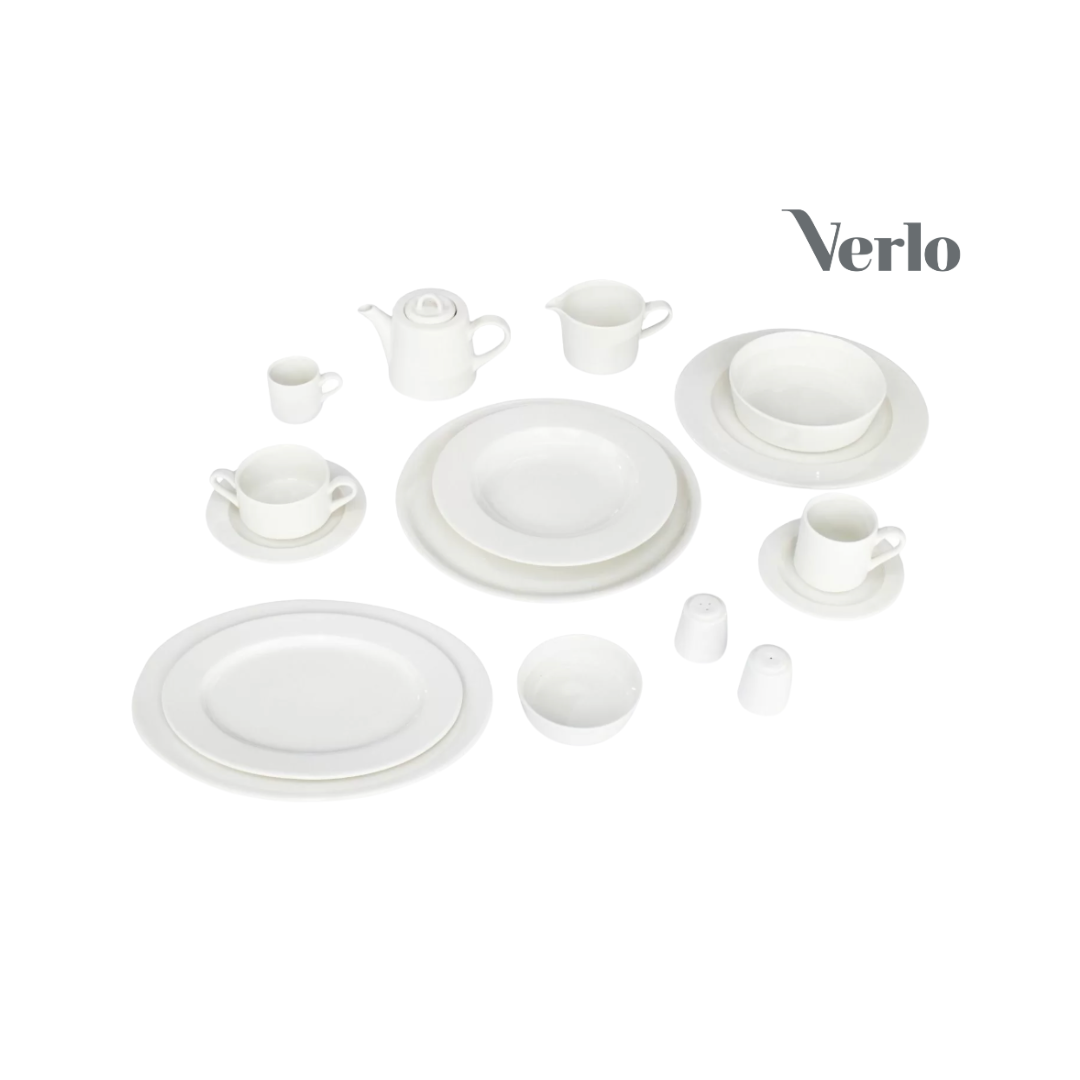 Sügav taldrik 23cm Verlo Forte, elevandiluu valge