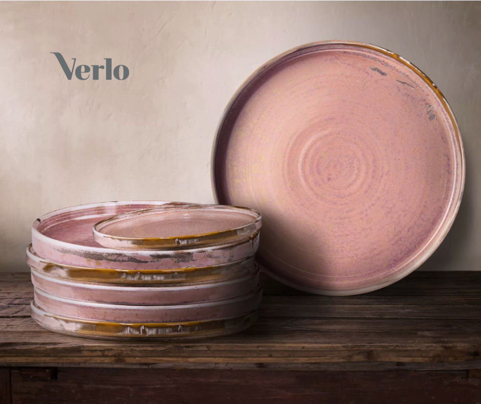 Taldrik 25cm Verlo Zorza, portselan, puuderroosa