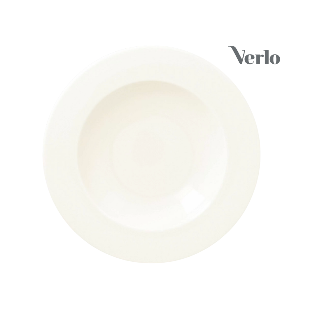 Sügav taldrik 23cm Verlo Forte, elevandiluu valge