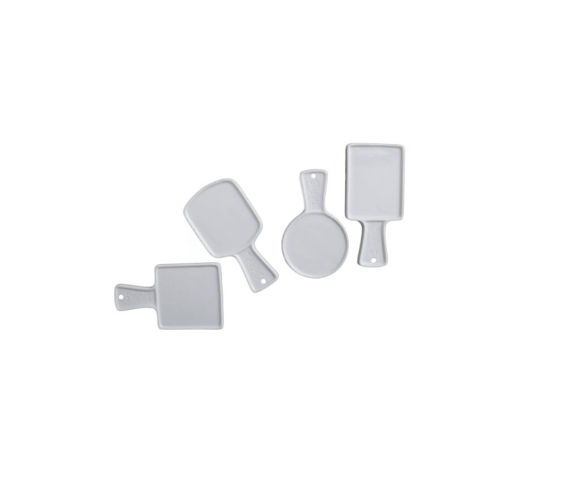 Tapase taldrikud, 4 tk portselan